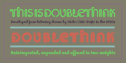 Doublethink Font Poster 1