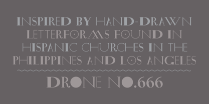 Drone Font Poster 1