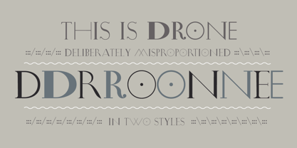 Drone Font Poster 2