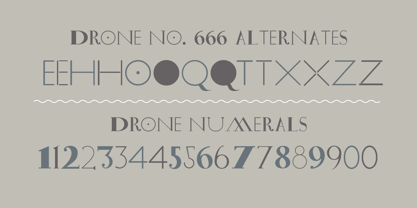 Drone Font Poster 3