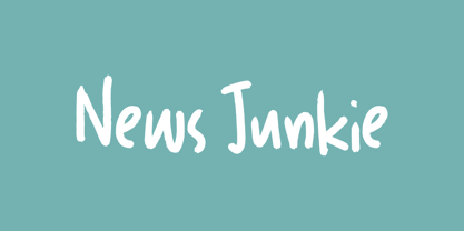 News Junkie Font Poster 1