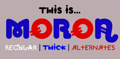 Moron Font Poster 3