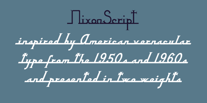 Nixon Script Font Poster 2