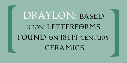 Nylon and Draylon Font Poster 2