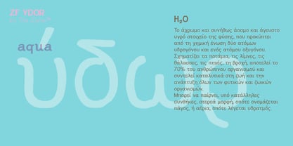 ZF Ydor Font Poster 4