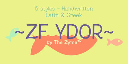 ZF Ydor Font Poster 7