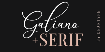 Galiano Font Poster 1