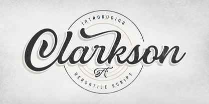 Clarkson Script Fuente Póster 1
