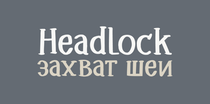 Headlock Font Poster 1