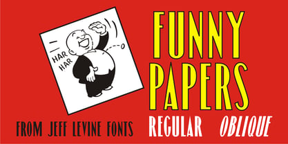 Funny Papers JNL Font Poster 1