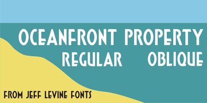 Oceanfront Property JNL Font Poster 1