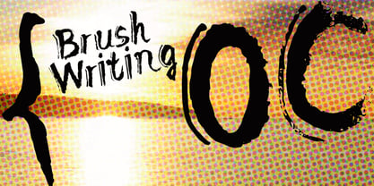 Brush Writing OC Fuente Póster 1