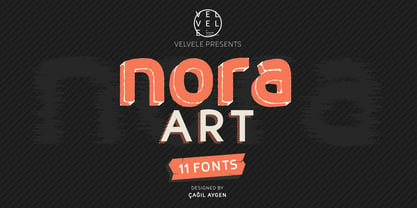 Nora Art Font Poster 1
