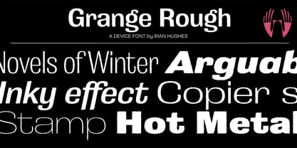 Grange Rough Font Poster 1