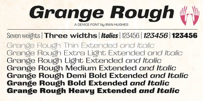 Grange Rough Font Poster 4