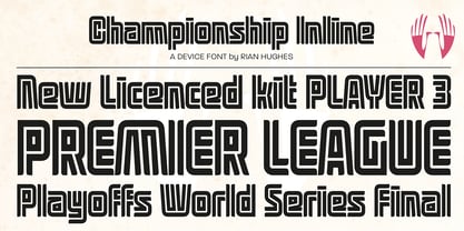 Championship Inline Font Poster 4