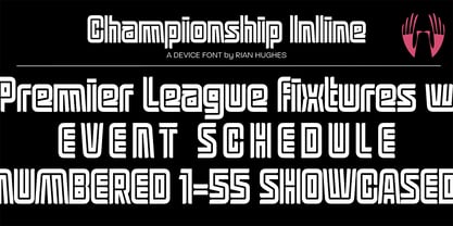 Championship Inline Font Poster 1