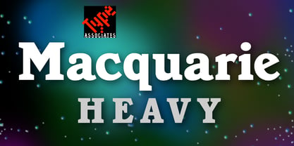 Macquarie Heavy Font Poster 1