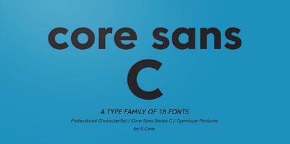 Core Sans C Police Poster 1