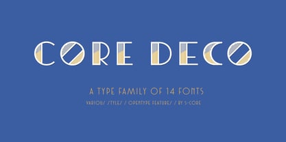 Core Deco Font Poster 2