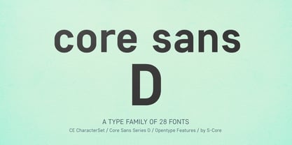 Core Sans D Font Poster 1