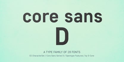 Core Sans D Fuente Póster 1