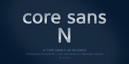 Core Sans N Font Poster 1