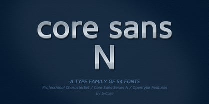 Core Sans N Police Poster 1