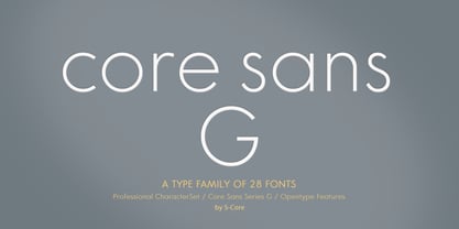 Core Sans G Fuente Póster 1