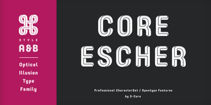 Core Escher Font Poster 1