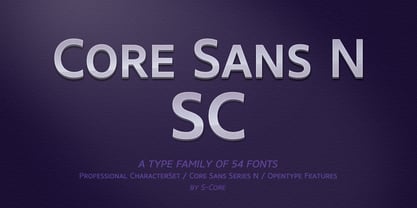 Core Sans N SC Font Poster 1