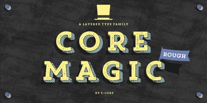 Core Magic Rough Font Poster 1