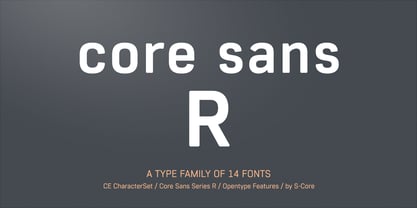 Core Sans R Font Poster 1