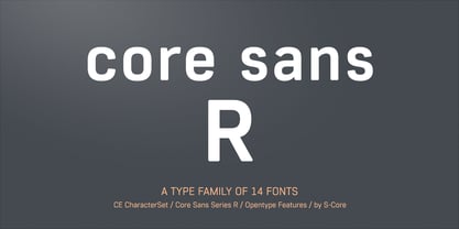 Core Sans R Police Poster 1