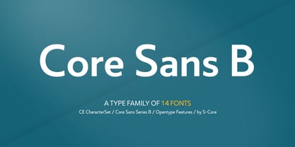 Core Sans B Font Poster 1