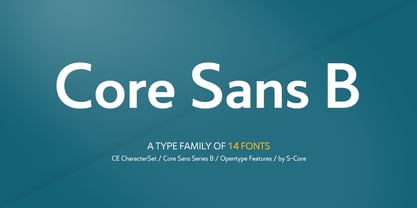 Core Sans B Police Poster 1