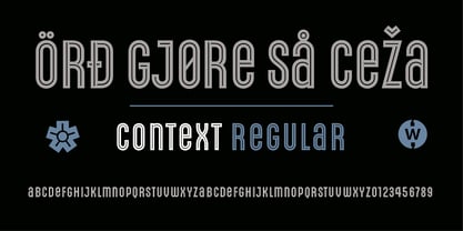 Context Regular Font Poster 2