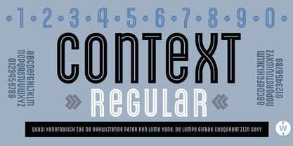 Context Regular Font Poster 3