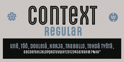 Context Regular Font Poster 5