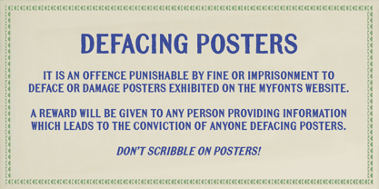 Mailart Rubberstamp Sans Police Poster 3