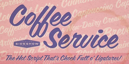 Coffee Service Font Poster 1