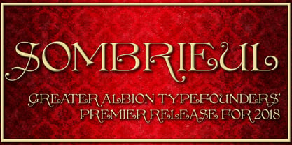 Sombrieul Font Poster 3