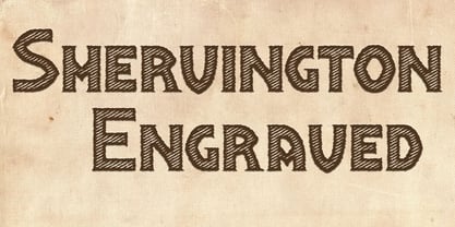 Shervington Engraved Font Poster 1