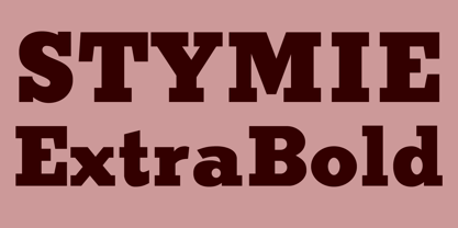 Stymie Extra Bold Font Poster 1