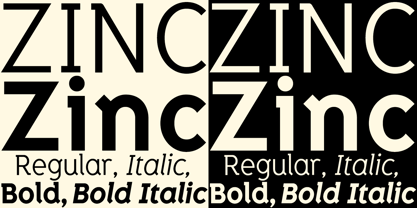 Zinc Font Poster 5