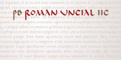PB Roman Uncial IIc Font Poster 1
