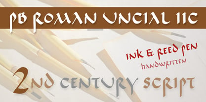 PB Roman Uncial IIc Font Poster 3