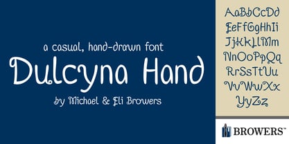 Dulcyna Hand Font Poster 1