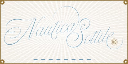 Nautica Sottile Font Poster 1