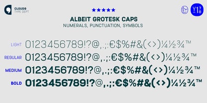 Albeit Grotesk Caps Font Poster 6